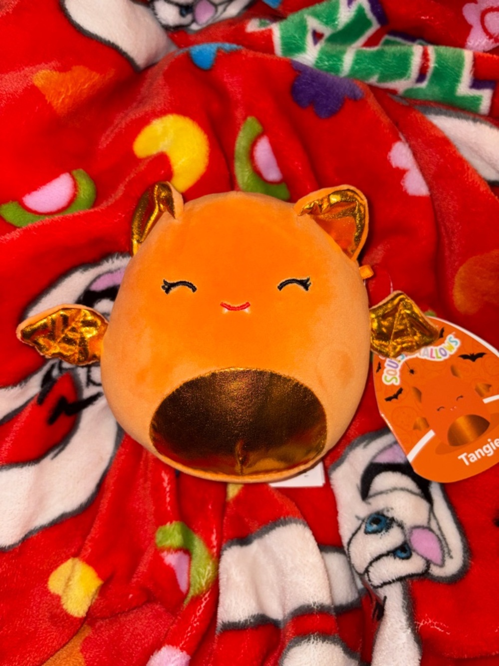 Tangle 5 inch orange bat Halloween squishmallow plush toy NEW QUICK SHIP